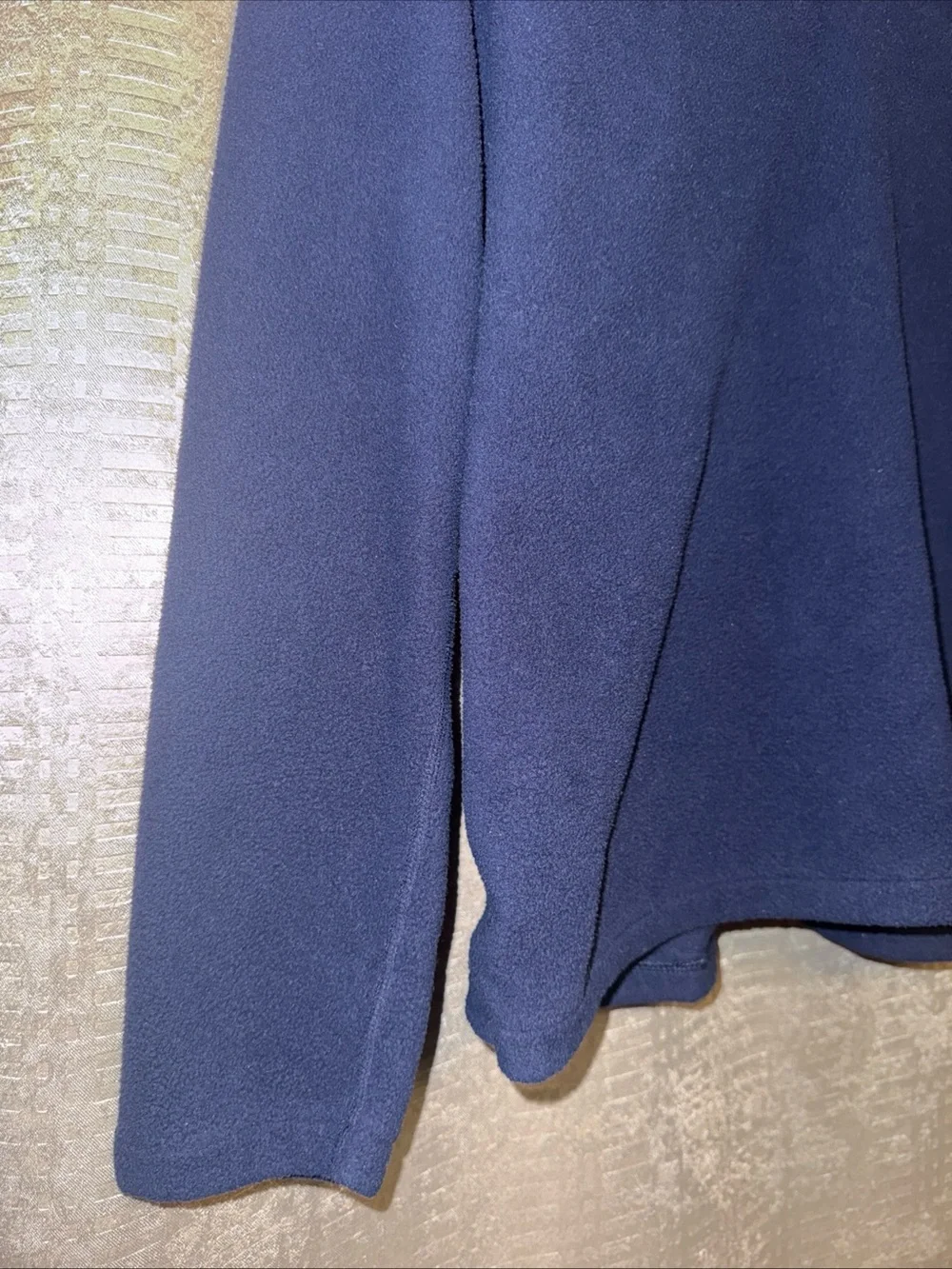 Polo by Ralph Lauren Navy Fleece Quarter-Zip with Yellow Trim